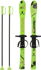 Detské lyže s viazaním a palicami Baby Mix 90 cm zelené Detské lyže s viazaním a palicami Baby Mix 90 cm zelené