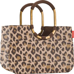reisenthel loopshopper L, Einkaufstasche, Recycling-PET, Frame Leo Macchiato, 25 L, OR6047