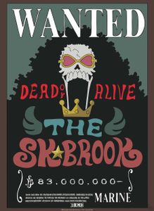 Poster One Piece Wanted Brook 38x52cm