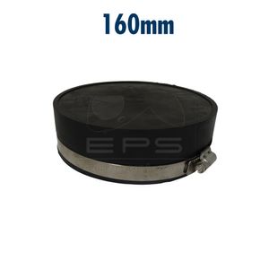 Flexible Endkappe 160 mm für PVC Rohre