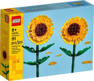 LEGO Creator Sonnenblumen, Set mit künstliche Blumen für Kinder ab 8 Jahren, ideal als Kinderzimmer-Deko oder Blumenstrauß, Geschenk für jugendliche Mädchen und Jungen 40524