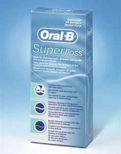 3x Oral B SuperFloss 50 Fäden