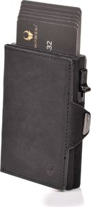 DONBOLSO Wallet Flip Slim mit Klapphülle Ledergeldbörse mit RFID-Schutz Schlanke Geldbörse mit Platz für bis zu 9 Karten Mini-Geldbörse für Damen und Herren mit Münzfach