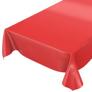 Uni Rot Einfarbig 220x140cm Wachstuch Tischdecke