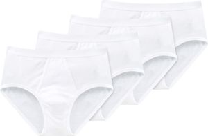 Schiesser 4er Pack Original Classics Feinripp Slip / Unterhose Besonders Komfortabel und ohne störende Seitennähte, Bequemer Webgummibund mit tonalem Schiesser-Logo, Hochwertiger Feinripp aus 100% supergekämmter Baumwolle
