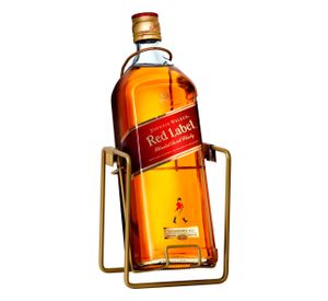 Johnnie Walker Red Label 3L (40% Vol) Magnum Flasche mit Schaukel / Ständer / Schwenkständer blended Scotch Whisky - [Enthält Sulfite]