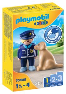 PLAYMOBIL® 1.2.3 70408 Policista se psem