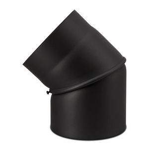 CONFUEGO Ofenrohr Bogen drehbar 0-45°  Premium schwarz ø 150 mm