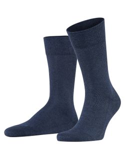 FALKE Herren Socken - Sensitive London, Strümpfe, Uni, Baumwollmischung Blau 43-46