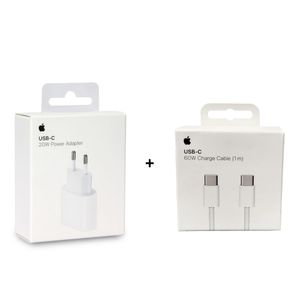 Original Apple  iPhone 15 - 20w Ladegerät + 1m 60w Usb C to C kabel