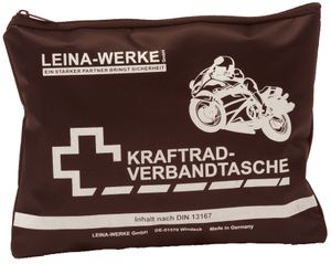 LEINA Kraftrad Verbandtasche Inhalt DIN 13167 schwarz