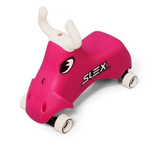 SLEX RodeoBull Rutschfahrzeug in pink Kinder Rutschauto ABEC 3 Longboard Rollen bis 35kg RutscherKinderauto Kinderfahrzeug Spielzeug Rennauto Rennen