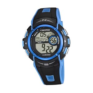 Calypso Herrenuhr Kautschuk schwarz blau Calypso Digital Armbanduhr D2UK5610/6