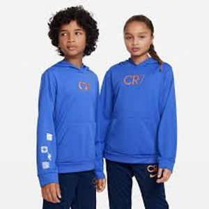 Nike CR7 BIG KIDS' SOCCER HOODIE MEDIUM BLUE/WHITE MEDIUM BLUE/WHITE XL