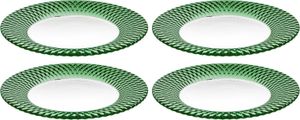 Villeroy & Boch 4er Set Platzteller Boston grün transparent Kristallglas