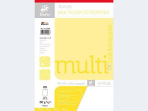Staufen 50989 Multifunktionspapier 7X PLUS - A4, 80 g/qm, weiß, 80 Blatt