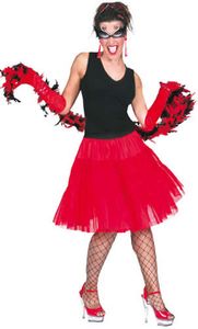 Tüllrock Rock Petticoat rot Karneval Fasching Kostüm
