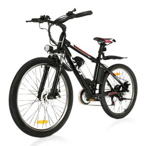 VIVI 26 Zoll Mountainbike, E-bike mit 36V/8Ah Lithium Akku, 21-Gang Getriebe und LED Fahrradlicht für Damen, Herren