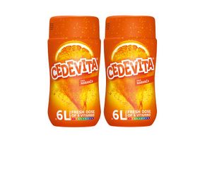 Cedevita Orange (narandza) 9 Vitamine, Instant Pulver Vitamin Getränke Mix 2 x 455g, macht 12 L Saft alkoholfreie