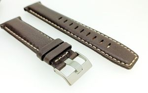 Timex Ersatzband Uhrenarmband Leder Band Dunkelbraun 22mm für T2N728