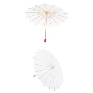 2 x Mini-Japanpapier-Regenschirm, Cocktail-Dekoration, Sonnenschirm, Foto-Requisiten