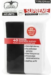Ultimate Guard Supreme Sleeves Oversized schwarz (40) Maße: 91x129mm