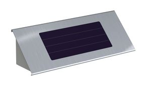 BASI - Solar-Wandleuchte - SWL 60 - Edelstahl - für Hausnummern - 4 weiße LEDs - Solarbetrieben - 7300-0022