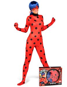 Ladybug-Damenkostüm Miraculous-Lizenzkostüm rot-schwarz