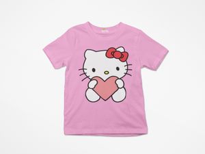 Bio Baumwolle T-Shirt für Mädchen Hello Kitty Batman Kinder Süße Katze Hero Kid