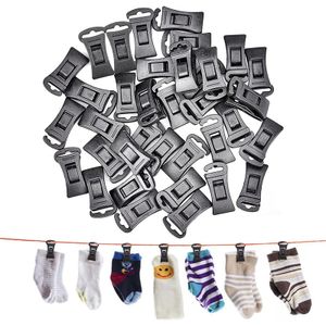 40Stk Sockenklammern für Waschmaschine und trockner, mit Haken und OHNE Stahl. Socken mit Sockenclip direkt in die Schublade OHNE sie zu Falten.