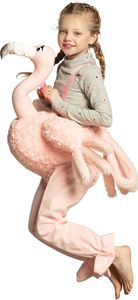 Flamingo Reiterkostüm Kindergröße: 140-152