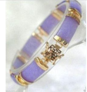 Schmuck chinesischer Lavendel Natursteinarmband