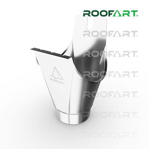 Rinneneinhangstutzen Einlaufkessel von Roofart ( verzinkt ) Größe 6 tlg