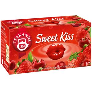 Teekanne Früchtetee Sweet Kiss Kirsch-Erdbeer-Geschmack | 20 Teebeutel