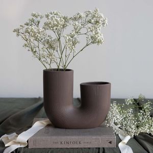 Storefactory Stråvalla Vase braun 21 cm
