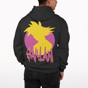 Pánská bunda s kapucí Anime Dragon Goku Saiyajin manga Streetwear Vegeta