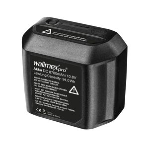 Akumulator Walimex pro 8700 mAh 10,8 V do serii 2Go, zamiennik akumulatora Walimex pro do studyjnej lampy błyskowej Flash2Go i lampy wideo LED2Go, akumulator 8700 mAh 10,8 V do serii 2Go, 21709