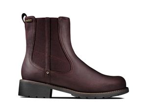 Damskie buty CLARKS Orinoco On GTX bordowe skórzane buty GORE-TEX z zamkiem błyskawicznym 36