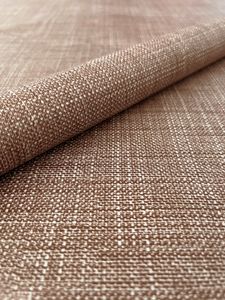 PVC Tischdecke Leinen BRAUN Meterware Wachstuch Eckig Breite & Länge wählbar abwaschbar geprägt Leinenoptik, Größe:140 x 140 cm