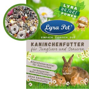 25 kg Lyra Pet® Kaninchenfutter für Jungtiere & Senioren