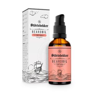 Störtebekker Premium Bartöl Tortuga - Bartpflege Öl Herren für die tägliche Bartpflege - 50 ml Pumpspender - Angenehmer Duft - Vegan Beard Oil