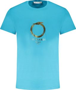 Trussardi Pánské tričko s krátkým rukávem Moontsje azurová L Trussardi Pánské tričko s krátkým rukávem Moontsje azurová L