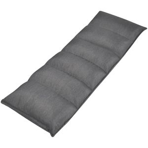 vidaXL Faltbare Boden-Relaxliege 50×130 cm Stoff Grau