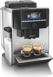 Siemens TI9575X7DE, Espressomaschine, 2,3 l, Kaffeebohnen, Gemahlener Kaffee, Eingebautes Mahlwerk, 1500 W, Schwarz, Edelstahl