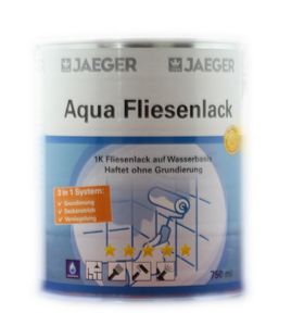 Jaeger Aqua Fliesenlack 875 3 in 1 weiß 750 ml