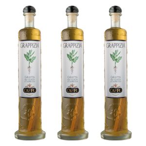 Grappizia Grappa Alla Liquirizia 3er Set, Lakritzschnaps, Spirituose, Alkohol, Flasche, 42 %, 3x500 ml