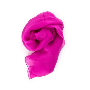 Seidenschal Halstuch Schal Chiffon pink rosa Seide 180x55cm