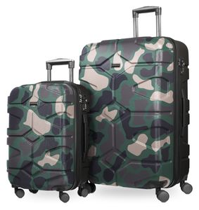 HAUPTSTADTKOFFER - X-Kölln - 2er Koffer-Set Trolley-Set Rollkoffer Reisekoffer, TSA, (S & L),Camouflage