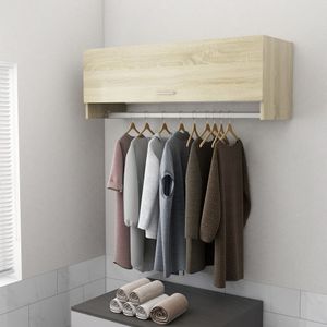 vidaXL Kleiderschrank Sonoma Eiche 100x32,5x35 cm Holzwerkstoff - Kleiderschrank - Kleiderschränke - Kleiderständer - Schrank