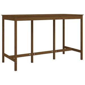 vidaXL Barový stôl Honey Brown 180x80x110 cm Masívne borovicové drevo